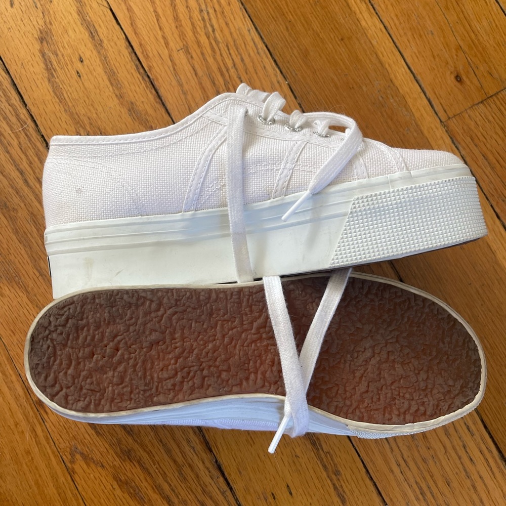 Superga 2790 Platform Sneaker White size 37.5 - Picture 7 of 9